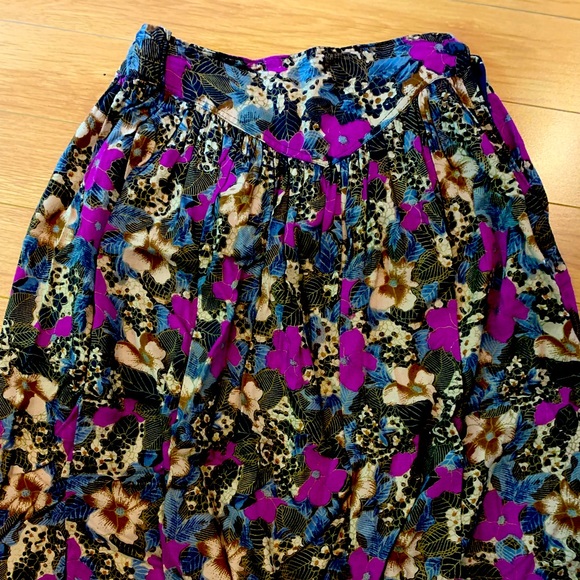 Vintage a-line skirt floral - Picture 1 of 3